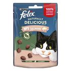 Felix Naturally Delicious Bocaditos de Salmón para gatos, , large image number null